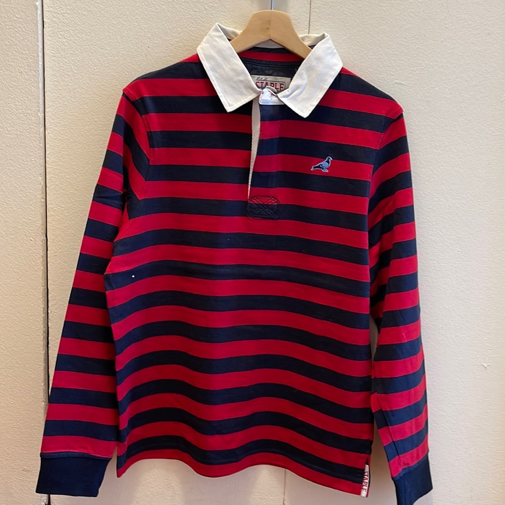 Used Staple Pigeon Men’s Long Sleeve L/S Rugby Shirt Size Medium